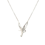 Diamond Angel Wings Necklace Charm Fashion – Jewelry Gift Ideas — 5