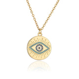 Copper Plated Real Gold Geometric Disc Devil's – Jewelry Gift Ideas — 4