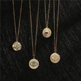 Copper Plated Real Gold Geometric Disc Devil's – Jewelry Gift Ideas — 1