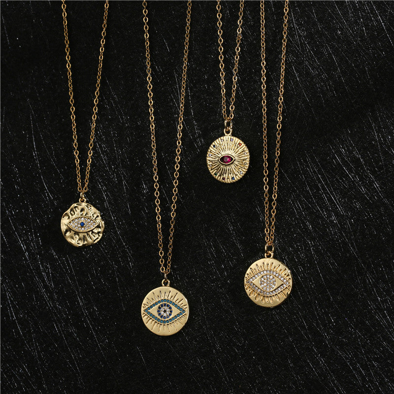 Copper Plated Real Gold Geometric Disc Devil's – Jewelry Gift Ideas — 1