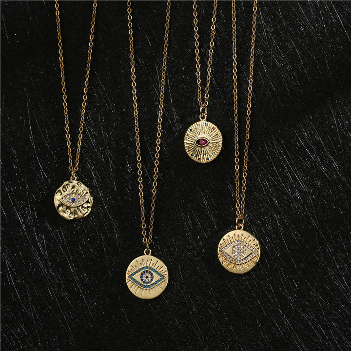 Copper Plated Real Gold Geometric Disc Devil's – Jewelry Gift Ideas — 1
