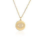Copper Plated Real Gold Geometric Disc Devil's – Jewelry Gift Ideas — 6