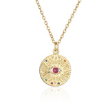 Copper Plated Real Gold Geometric Disc Devil's – Jewelry Gift Ideas — 3