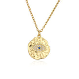 Copper Plated Real Gold Geometric Disc Devil's – Jewelry Gift Ideas — 2
