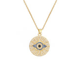 Copper Micro Inlaid Devil's Eye Female Necklace – Jewelry Gift Ideas — 6