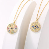 Copper Micro Inlaid Devil's Eye Female Necklace – Jewelry Gift Ideas — 5