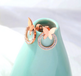 Temperament Inlaid Zircon Circle Earrings – Gift Ideas — 5
