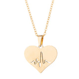 Simple Love Earrings Necklace Set Heart Shaped – Jewelry Gift Ideas — 2