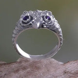 Retro Fashion Cute Purple Eyes Owl Ring – Stylish Gifts — 2