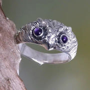Retro Fashion Cute Purple Eyes Owl Ring – Stylish Gifts — 5