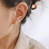 Threaded Design French Cold Earring Earrings – Jewelry Gift Ideas — 4