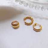 Threaded Design French Cold Earring Earrings – Jewelry Gift Ideas — 2