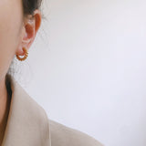 Threaded Design French Cold Earring Earrings – Jewelry Gift Ideas — 3