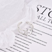 INS Minimalist Line Interlaced Crossing Women's Ring – Gifts for Her — 2