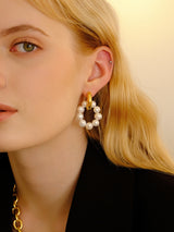 French Natural Pearl Asymmetric Earrings – Special Occasion Gifts — 2
