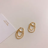 Earrings Women's Multi-Faceted Chain, Personalized Ear – Gifts for Her — 2