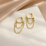 Earrings Women's Multi-Faceted Chain, Personalized Ear – Gifts for Her — 3