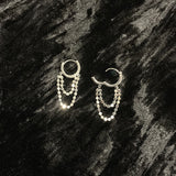 Earrings Women's Multi-Faceted Chain, Personalized Ear – Gifts for Her — 5