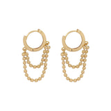 Earrings Women's Multi-Faceted Chain, Personalized Ear – Gifts for Her — 4