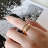 Double Ring Lady Opening S925 Sterling Silver Ring – Gift Ideas — 5