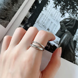 Double Ring Lady Opening S925 Sterling Silver Ring – Gift Ideas — 3