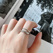 Double Ring Lady Opening S925 Sterling Silver Ring – Gift Ideas — 3