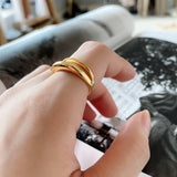 Double Ring Lady Opening S925 Sterling Silver Ring – Gift Ideas — 7