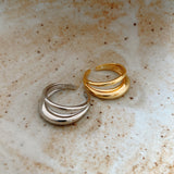 Double Ring Lady Opening S925 Sterling Silver Ring – Gift Ideas — 1