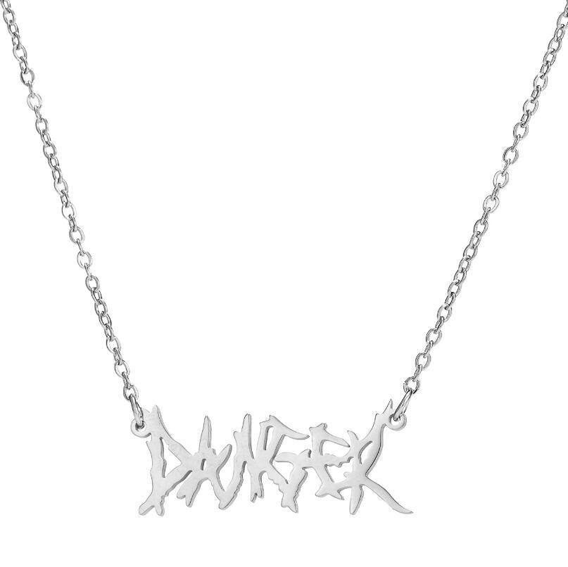 Hip-hop Ladies Stainless Steel Art Font Bold – Jewelry Gift Ideas — 1