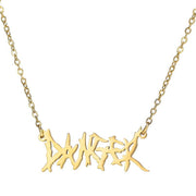 Hip-hop Ladies Stainless Steel Art Font Bold – Jewelry Gift Ideas — 3