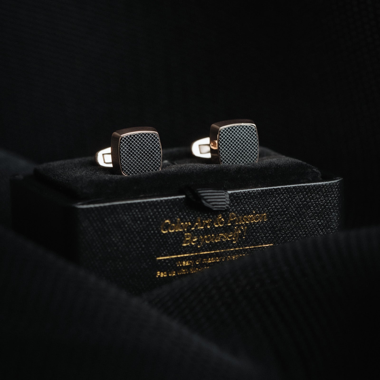 French Rose Gold Cufflinks Men's Business Casual – Gifts for Him — 1