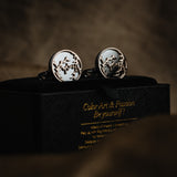 French Steel Color Cufflinks Men's Business Casual – Gifts for Him — 2