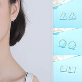 Triangle Rounded Square Earring Hollow Out – Jewelry Gift Ideas — 1