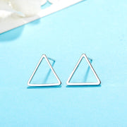 Triangle Rounded Square Earring Hollow Out – Jewelry Gift Ideas — 5