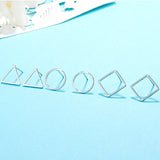 Triangle Rounded Square Earring Hollow Out – Jewelry Gift Ideas — 4