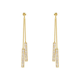 Long Fringed Zircon Pendant 925 Silver Needle – Jewelry Gift Ideas — 1
