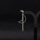 Moon Chain Earrings Earrings Men Without Pierced – Gifts for Him — 5