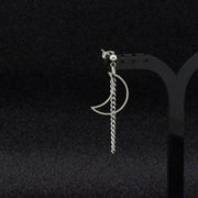 Moon Chain Earrings Earrings Men Without Pierced – Gifts for Him — 5