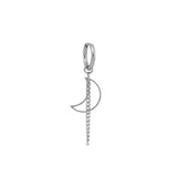 Moon Chain Earrings Earrings Men Without Pierced – Gifts for Him — 3