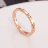 Japan And South Korea Simple Titanium Steel Ring – Gifts for Her — 17