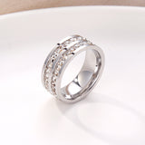 Japan And South Korea Simple Titanium Steel Ring – Gifts for Her — 15