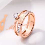 Japan And South Korea Simple Titanium Steel Ring – Gifts for Her — 12