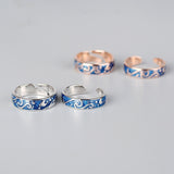 European and American Starry Couple Ring – Gifts for Couples — 1