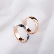 European and American Starry Couple Ring – Gifts for Couples — 4