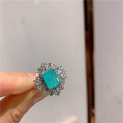 European and American Fashion Simulation Paraiba Ring – Stylish Gifts — 1