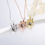 Dog Paw Projection S925 Silver Necklace – Jewelry Gift Ideas — 1