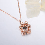 Dog Paw Projection S925 Silver Necklace – Jewelry Gift Ideas — 6