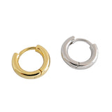 Sterling Silver Earrings INS Minimalist Geometric Ring – Gifts for Her — 5