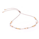 Bohemian Holiday Style Anklet Color Rice Bead Wax – Stylish Gifts — 12