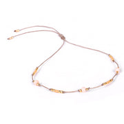 Bohemian Holiday Style Anklet Color Rice Bead Wax – Stylish Gifts — 12